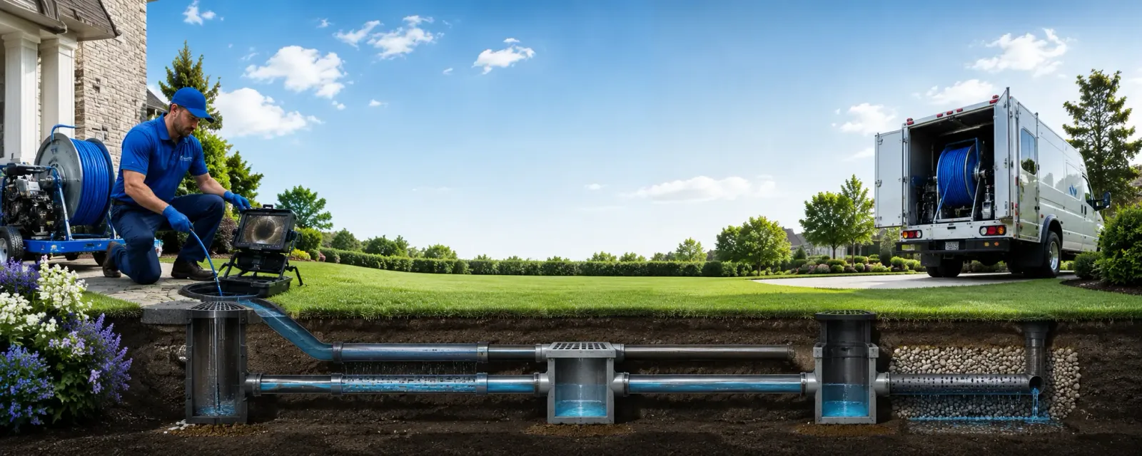 Outdoor drain cleaning information for Lisbon, NH